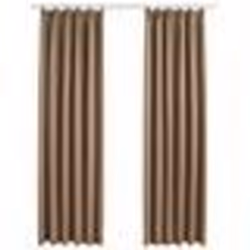vidaXL Rideaux occultants avec crochets 2 pcs Taupe 140x225 cm - TU