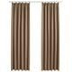 vidaXL Rideaux occultants avec crochets 2 pcs Taupe 140x225 cm - TU