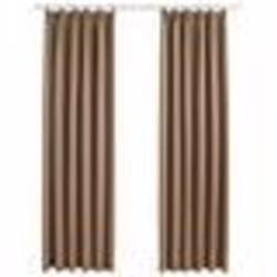 vidaXL Rideaux occultants avec crochets 2 pcs Taupe 140x245 cm - TU