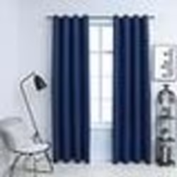 vidaXL Rideaux occultants avec anneaux en métal 2 pcs Bleu 140x175 cm - TU