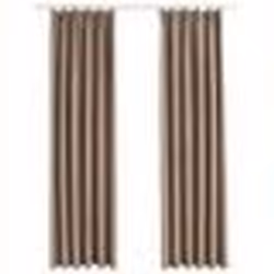 vidaXL Rideaux occultants avec crochets 2 pcs Taupe 140x245 cm - TU