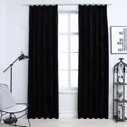 Nos élégants rideaux en velours auront fière allure dans votre salon, votre chambre à coucher, votre bureau, etc. Ils vous do ...