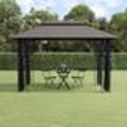 vidaXL Rideaux occultants et anneaux 2pcs Velours Anthracite 140x225cm - TU