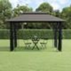 vidaXL Rideaux occultants et anneaux 2pcs Velours Anthracite 140x225cm - TU