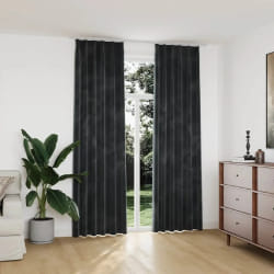vidaXL Rideaux occultants et crochet 2pcs Velours Anthracite 140x245cm - TU