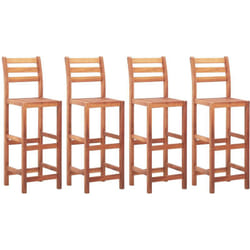 Vidaxl - Chaises de bar lot de 4 bois d'acacia solide