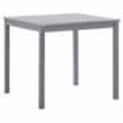 vidaXL Table de jardin Gris 80x80x74 cm Bois d'acacia massif - TU