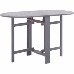 Cette table à manger ovale en bois dégage un charme rustique et sera un excellent supplément à votre espace de vie extérieur. ...