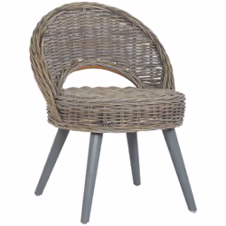 Introduisez un air de charme naturel dans votre décoration intérieure avec notre chaise de canapé en rotin kubu unique ! C'es ...