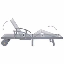 VidaXL 45939 chaise d'extérieur Linge Siège rembourré Bois d'acacia Gris - Vue supplémentaire 5