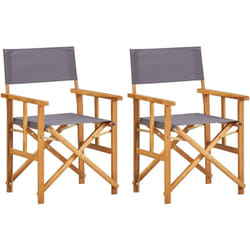 Vidaxl - Chaises de metteur en scène 2 pcs Bois massif d'acacia