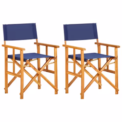 VidaXL 45948, Terrace, Polyester, Bleu, Bois, 550 mm, 560 mm, 880 mm