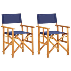 VidaXL 45948 chaise d'extérieur Terrace Polyester Bleu, Bois