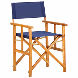 VidaXL 45948 chaise d'extérieur Terrace Polyester Bleu, Bois