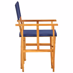VidaXL 45948 chaise d'extérieur Terrace Polyester Bleu, Bois - Vue supplémentaire 4