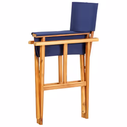 VidaXL 45948 chaise d'extérieur Terrace Polyester Bleu, Bois - Vue supplémentaire 6