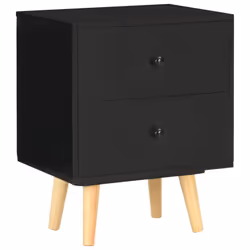VidaXL 285225 Table de nuit et table de chevet Noir