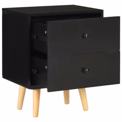 VidaXL 285225 Table de nuit et table de chevet Noir - Vue supplémentaire 6