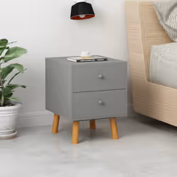 VidaXL 285227 Table de nuit et table de chevet Gris
