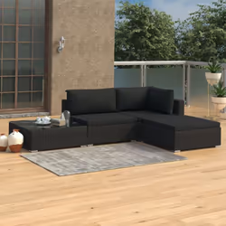 Cet ensemble de canapé en rotin combine le style et la fonctionnalité et va devenir le point central de votre jardin ou patio ...