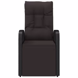 VidaXL 46066 chaise d'extérieur Terrace Siège rembourré Polyuréthane, Acier Noir