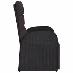 VidaXL 46066 chaise d'extérieur Terrace Siège rembourré Polyuréthane, Acier Noir - Vue supplémentaire 4