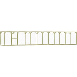 Poulailler en bois vert et argent Taille : 1