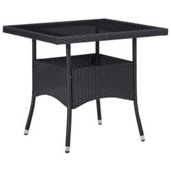 VidaXL 46177 table de jardin Noir