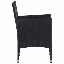 VidaXL 46179 chaise d'extérieur Terrace Siège rembourré Polyester Noir - Vue supplémentaire 4