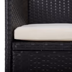 VidaXL 46179 chaise d'extérieur Terrace Siège rembourré Polyester Noir - Vue supplémentaire 6