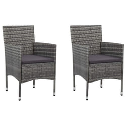 VidaXL 46180 chaise d'extérieur Terrace Siège rembourré Polyester Gris