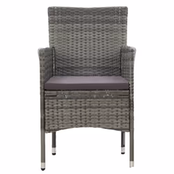 VidaXL 46180 chaise d'extérieur Terrace Siège rembourré Polyester Gris