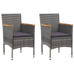 VidaXL 46182 chaise d'extérieur Terrace Siège rembourré Polyester Gris