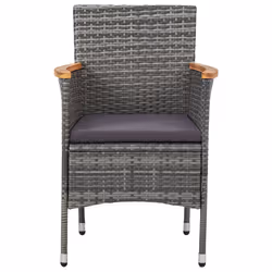 VidaXL 46182 chaise d'extérieur Terrace Siège rembourré Polyester Gris - Vue supplémentaire 5