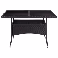 VidaXL 46189 table de jardin Noir