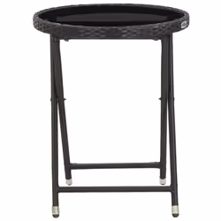 VidaXL 46203 table de jardin Noir