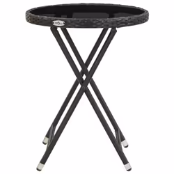 VidaXL 46203 table de jardin Noir