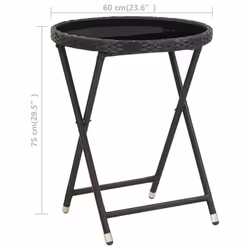 VidaXL 46203 table de jardin Noir - Vue supplémentaire 6