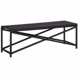 Notre banc de jardin en résine tressée allie style et fonctionnalité. C'est un choix idéal pour vous détendre près de la pisc ...