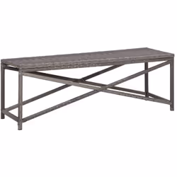 Notre banc de jardin en résine tressée allie style et fonctionnalité. C'est un choix idéal pour vous détendre près de la pisc ...