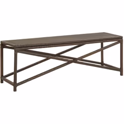 Notre banc de jardin en résine tressée allie style et fonctionnalité. C'est un choix idéal pour vous détendre près de la pisc ...
