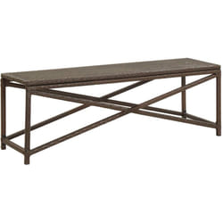 Vidaxl - Banc de jardin 120 cm Résine tressée Marron