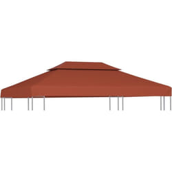 Vidaxl - Toile supérieure double de belvédère 310 g/m² 4x3 m Terre cuite