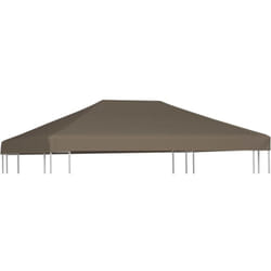 Toile supérieure de gazebo 310 g/m² 3x3 m Taupe Vidaxl