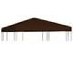 vidaXL Toile supérieure de gazebo 310 g/m² 3x3 m Marron - TU