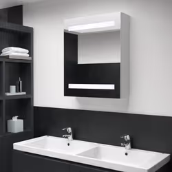 VidaXL 285115 miroir de salle de bain et armoire de rangement pour évier