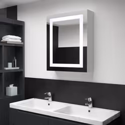 VidaXL 285116 miroir de salle de bain et armoire de rangement pour évier