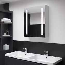 VidaXL 285117 miroir de salle de bain et armoire de rangement pour évier