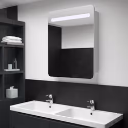 VidaXL 285118 miroir de salle de bain et armoire de rangement pour évier