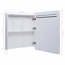 VidaXL 285119 miroir de salle de bain et armoire de rangement pour évier - Vue supplémentaire 7